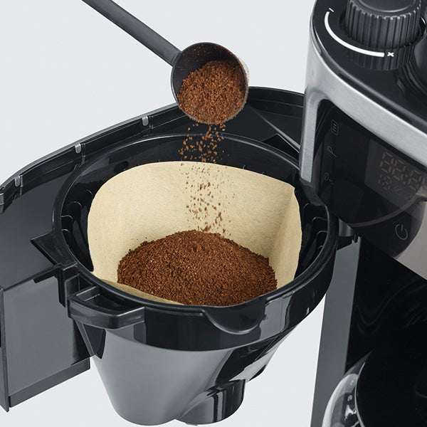 ماكينة صنع القهوة المفلترة مع مطحنة من الفولاذ المقاوم للصدأ من سيفيرن