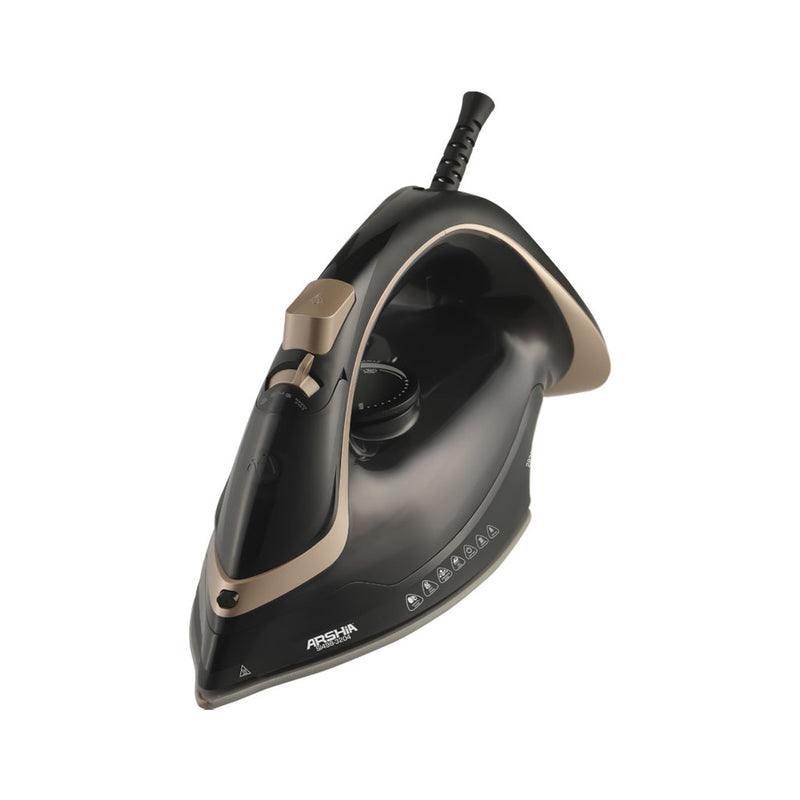 Arshia Steam Iron (Black & Gold)