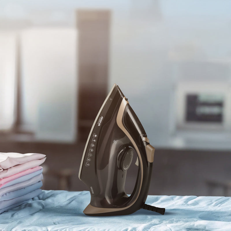 Arshia Steam Iron (Black & Gold)