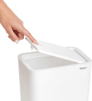 سلة مهملات سعتة 9 لتر لون أبيض من راين