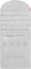 منظم مجوهرات واكسسوارات، رمادي، 45 × 90 سم