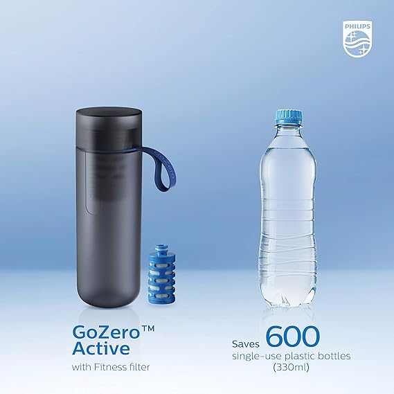 مطرة مياه مع فلتر كربوني من فيليبس Philips Water Bottle GoZero AWP2712BLR/24 مطرة مياه مع فلتر كربوني من فيليبس Philips Water Bottle GoZero AWP2712BLR/24