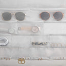 منظم مجوهرات واكسسوارات، رمادي، 45 × 90 سم