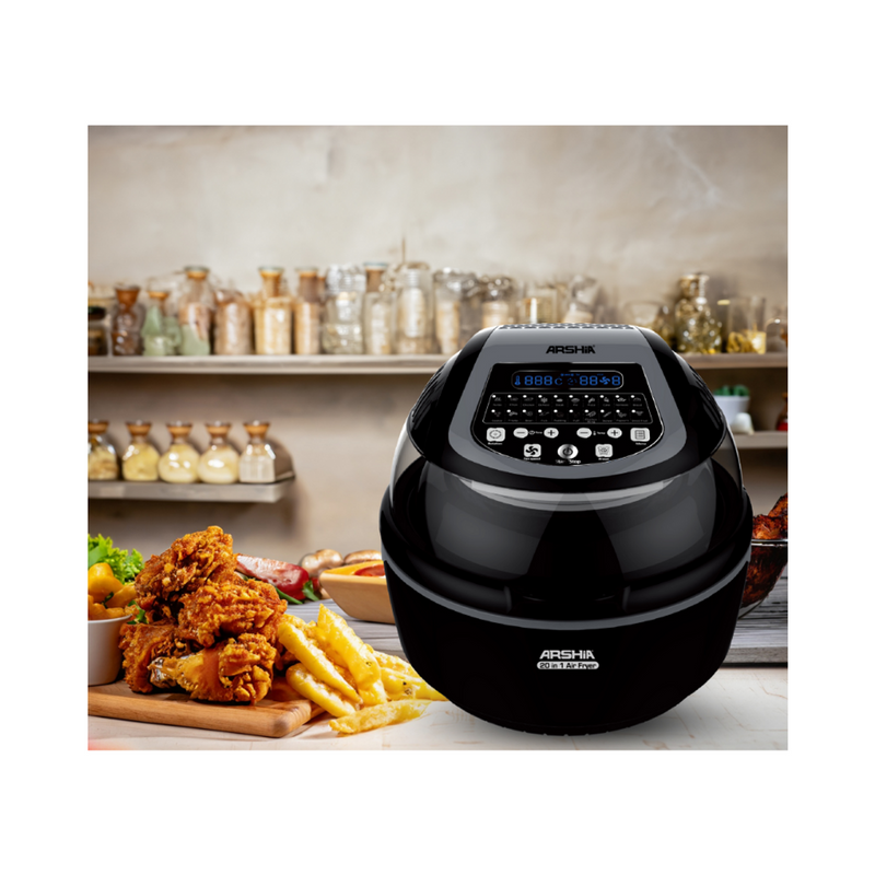 Arshia Multipurpose 20 in 1 Air Fryer 10L Black