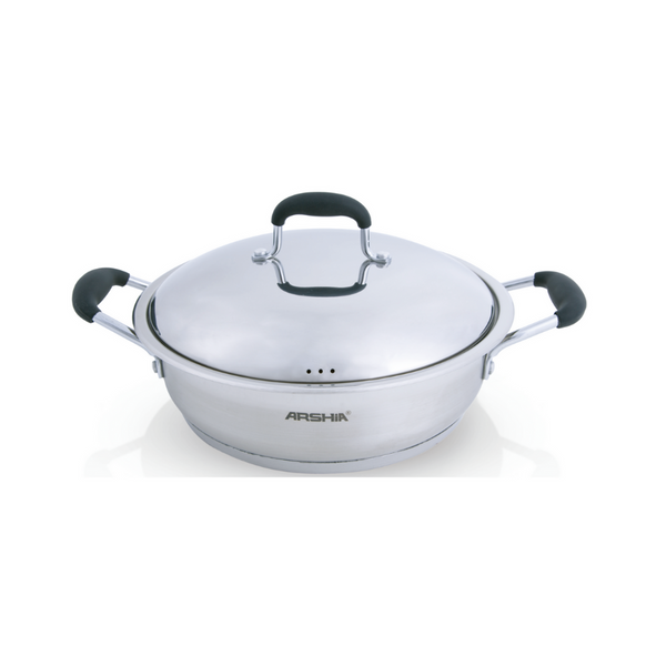 ARSHIA Stainless Steel Fry Pan 32 cm