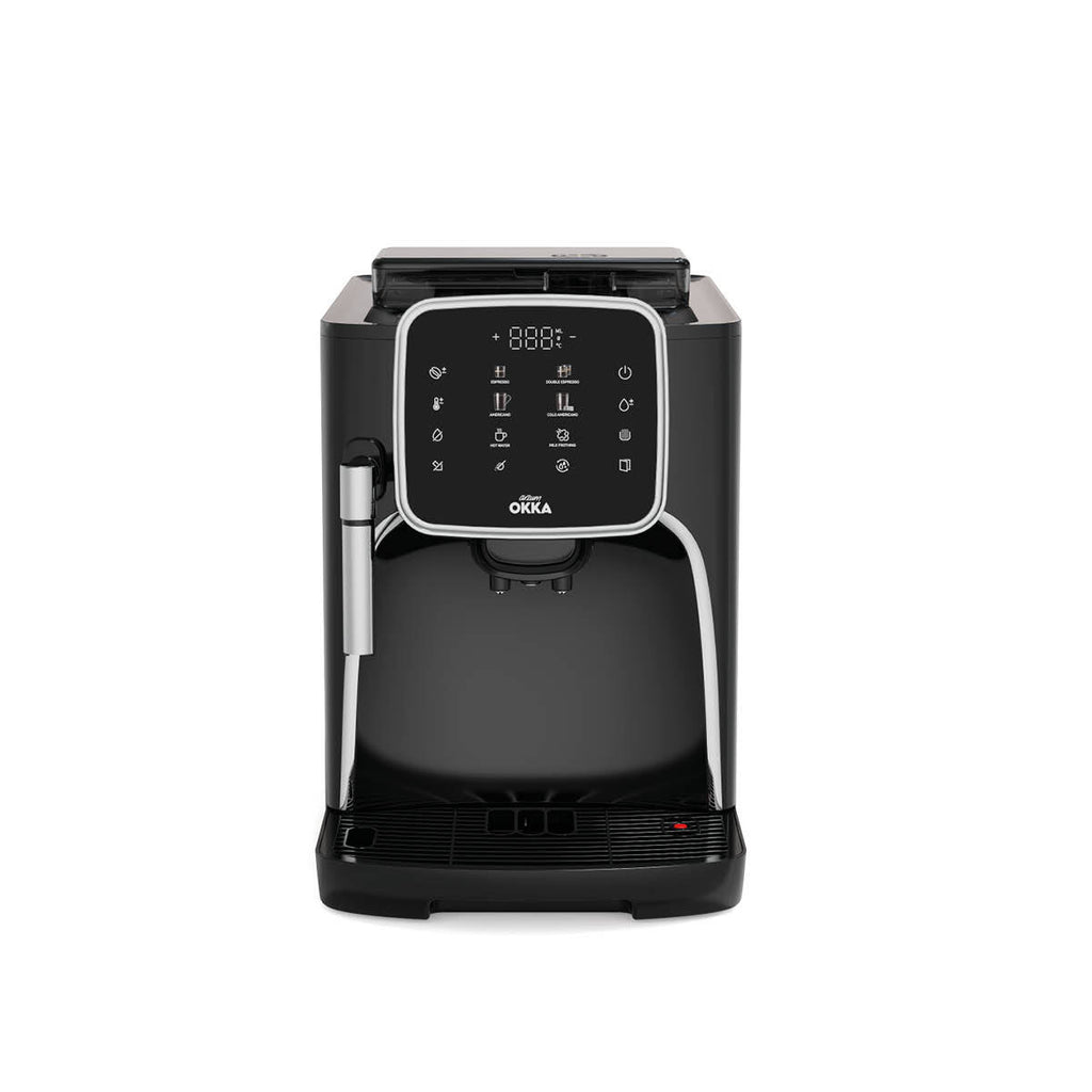 ماكينة صنع الإسبريسو الأوتوماتيكية بالكامل OK0030 Okka Espresso Pro - Silver ماكينة صنع الإسبريسو الأوتوماتيكية بالكامل OK0030 Okka Espresso Pro - Silver