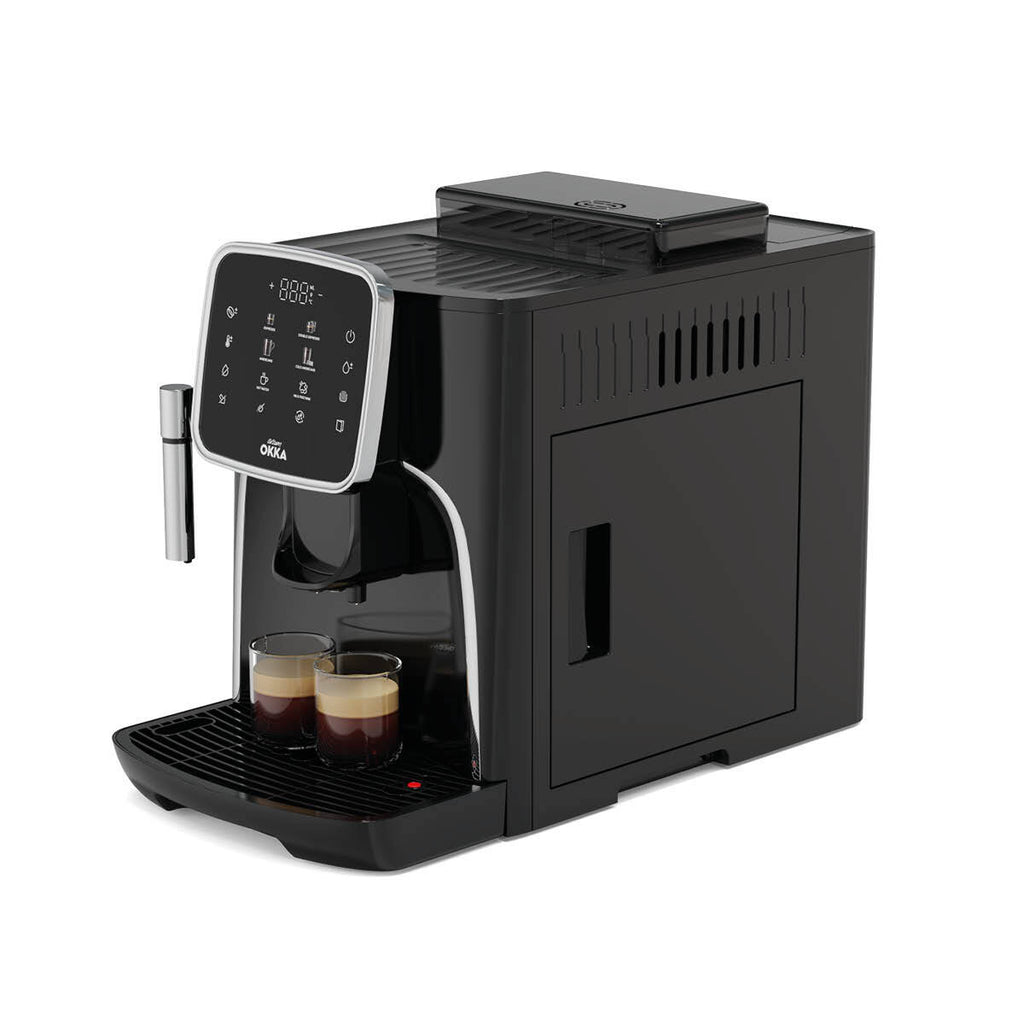 ماكينة صنع الإسبريسو الأوتوماتيكية بالكامل OK0030 Okka Espresso Pro - Silver ماكينة صنع الإسبريسو الأوتوماتيكية بالكامل OK0030 Okka Espresso Pro - Silver