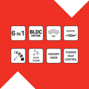 مصفف الشعر أرزوم Revolution BLDC أيوني بنفخ الهواء - AR5166