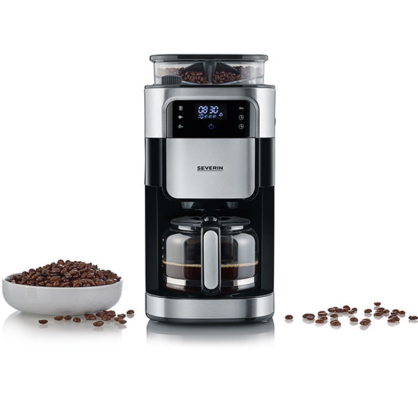Filter coffee machine with stainless steel grinder from sivern