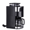 ماكينة قهوة سيفيرن 4813 مع مطحنة مدمجة، باللون الفضي والأسود.