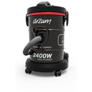 Arzum Drum Vacuum Cleaner 2400 Watts,Black, 21 liter, AR4106, 3 Years Full Warranty