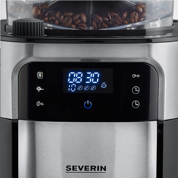 ماكينة صنع القهوة المفلترة مع مطحنة من الفولاذ المقاوم للصدأ من سيفيرن